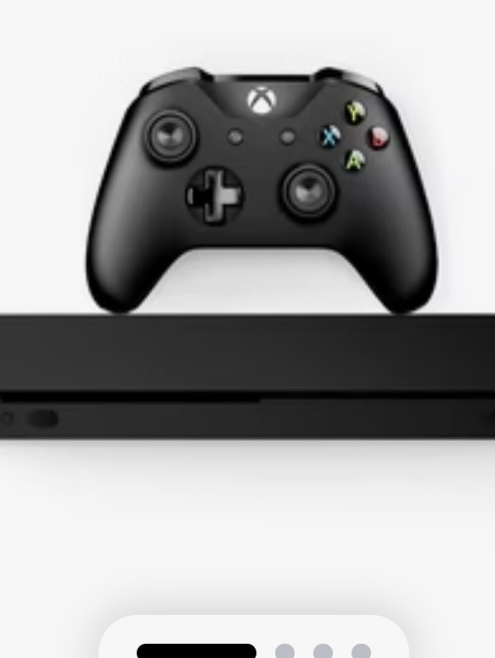 Microsoft Xbox One X Console in Black with Controller